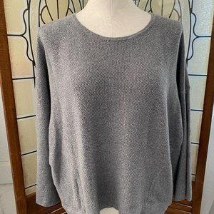 Pure J. Jill Boxey Kimono Sleeve Sweater Tunnel Pocket Size M